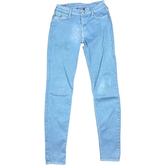 True Religion Y2K Misty Skinny Swarovski Light Wash Jeans - Picture 3 of 9